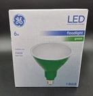 6W Ge Led Long Life Floodlight Green Color Outdoor Par 38 Bulb Type New. Price: $10.19.