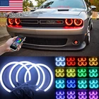 4X Rgb Led Halo Ring App Control Angel Eye Headlight For Dodge Challenger 08-14 New. Price: $70.99.