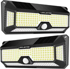 Leclstar Solar Outdoor Lights - 4000LM 268 Led Security Pack, Black New. Price: $71.08.