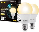 Radar Motion Sensor Light Bulbs Outdoor, 12W (100W Equivalent), New. Price: $23.98.