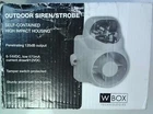 Box 0E-OUTDSIRSC Outdoor Self-contained High Impact Housing Siren/strobe Clear New. Price: $99.00.