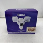 Roku Floodlight Security Camera Wired New Sealed. Price: $70.00.