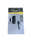 Defiant Rechargeable Keychain Flashlight 75 Lumens Aluminum Black Usb-c Cable New. Price: $21.99.