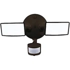 Halo Outdoor Led Motion Sensor Flood & Security Light - 2 Square Heads Bronze New. Price: $78.07.