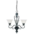 Millennium Lighting 673 Black Devonshire 3-LIGHT Single Tier Chandelier Open. Price: $79.99.