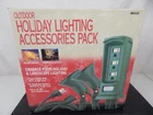 Woods Power Stake Flood Light Holders Holiday Christmas Outlet Cord Open. Price: $19.99.