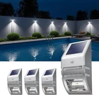 4 Pack Solar Wall Lights, Stainless Steels Outdoor Large, Cool White New. Price: $63.29.