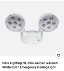 Nora Lighting NE-984 Emergency Led Dual Head New. Price: $420.00.