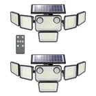 Omibee Solar Lights Outdoor 6000LM 310 Led Flood Heads Wall New. Price: $65.16.