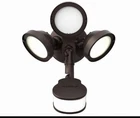 Halo Outdoor Motion Detection Led Flood Light W/ Round Triple Head Open. Price: $49.00.