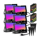 Led Flood Outdoor 500W Equivalent Color Changing Landscape Lighting, Ti... New. Price: $155.03.