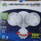 Home Zone 64321 Mark Outdoor Led Flood Security Light, 30W, 2000 Lumen, White New. Price: $64.99.
