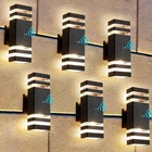 Modern Exterior Led Wall Sconce Outdoor Porch Up Down Fixtures New. Price: $96.98.