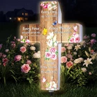 Christian Solar Cross For Cemetery Grave Garden Stake Light Decor Sympathy Me... New. Price: $32.97.