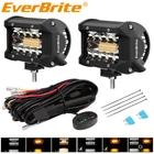 Everbrite 2PCS 4 Inch 60W Led Pods Off Road Light White Amber Strobe Mode New. Price: $37.99.