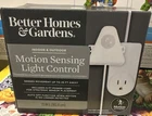 Better Homes & Gardens Indoor Outdoor Motion Sensing Light Control New. Price: $15.00.
