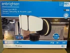 Enbrighten Outdoor 3-HEAD Motion-sensing Back Lit Wifi Led Security Light,bronze New. Price: $99.51.