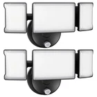 Olafus 2-PACK 60W Led Flood Light Dusk-to-dawn Photocell 6000LM IP65 Black New. Price: $71.49.