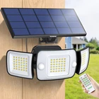 Outdoor Solar Flood Light With Remote Control Waterproof 1200LM New. Price: $57.87.