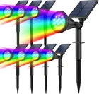 Solar Spot Lights Outdoor Color Changing, 7 MODES/14 Led Fo New. Price: $122.99.