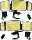4000LM Solar Motion Sensor Flood Lights - Modes, 72FT Range, 2PACK New. Price: $133.99.