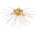 Livex Lighting 41250 Brass Utopia 4-LIGHT 20"W Flush Mount Ceiling Fixture New. Price: $250.00.