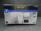 Defiant 180 White Motion Sensing Security Light Solar Powered Led Flood Used. Price: $68.99.