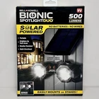 Bell + Howell Bionic Spotlight Duo Solar Motion Led 500 Lumens 7782 New. Price: $28.90.