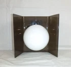 Vtg 70S Progress Lighting Space Age Smoked Acrylic Sconce Fixture *no Bulb Used. Price: $84.00.