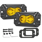 2X 3" Sport 3000K Amber Driving Flood Flush Mount Led Light Bumper Pods Offroad New. Price: $34.98.