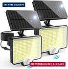 Auderwin 294 Led Split Solar Motion Sensor Outdoor Lights, 2600LM Flood New. Price: $37.34.