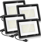 100W Led Flood - 4 Pack, Waterproof, 11600LM Daylight White New. Price: $102.99.
