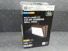 Commercial Electric Led Wall Pack 7500 Lumens Color Changing Dusk-to-dawn Bronze New. Price: $79.99.