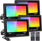 Upgraded Led Flood Outdoor 25W 4 Pack, Diy Color Changing Christmas Lights New. Price: $82.99.
