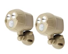 New Mr. Beams Netbright Motion Activated Spotlights 2-PK MBN391, Tan. Price: $29.99.