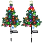 2 Pcs Solar Christmas Tree Garden Stake Lights Outdoor Yard Decor New. Price: $47.17.