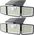 Daphino 2500LM Solar Lights Outdoor With Motion SENSOR,3 Head 270 Wide Angle... New. Price: $32.61.