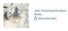 John Timberland Fordham Farmhouse Rustic Industrial Outdoor Wall Light Led Open. Price: $60.00.