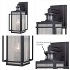 Vaxcel Hyde Park Dualux 7.25" Outdoor Wall Light Motion Sensor Espresso Bronze Open. Price: $158.39.