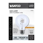 Satco S11522 - Watt Led G25 Coil Vintage Light Bulbs 2700K (2, 6, Or 12 Pk) New. Price: $17.09.