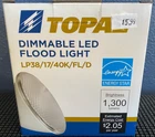 Topaz Dimmable Led Flood Light PAR38 - 1,300 Lumens LP38/17/930/G7 New. Price: $15.99.