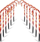 Christmas Outdoor Candy Cane Lights, 12 Pcs Pathway Markers With 72 Co New. Price: $49.99.