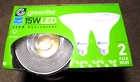 Greenlite 15W Led Dimmable Floodlight Bright White 120 Watt Equivalent Pack New. Price: $6.49.