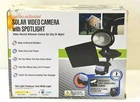 Maxsa Innovations 44643-CAM-BK Motion-activated Solar Video Camera Spotlight Open. Price: $66.39.