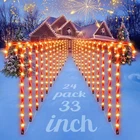 Coolwufan 24 Chrismas Candy Cane Lights, 33'' Up Pack, Red New. Price: $60.88.