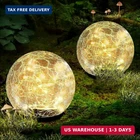 Coroor Garden Solar Ball Lights Outdoor Waterproof, 50 Led Cracked Glass Globe New. Price: $41.39.