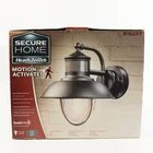 Secure Home Motion Activated Black Porch Light Model 616283 - Open Box. Price: $31.99.