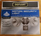 New Defiant 110 Degree Activated Security Outdoor Grey Motion Detection Light. Price: $17.99.