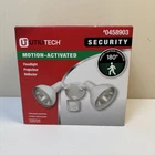 Utilitech Motion Activated Security Lights Hard Wired #0458903 Open Box. Price: $14.99.