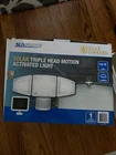 Sunforce Triple Head Solar Motion Avtivated Light With 1500 Lumens Item 1600074 New. Price: $29.99.